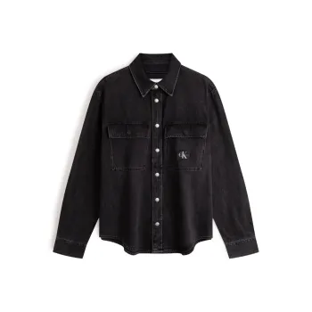 CALVIN KLEIN Shirt Men's Denim Black