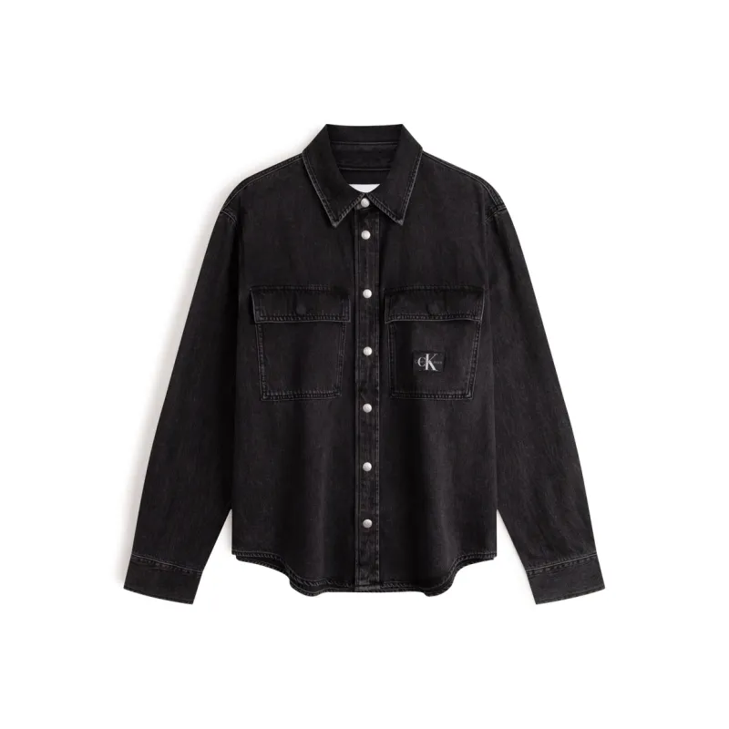 CALVIN KLEIN Shirt Men's Denim Black-0