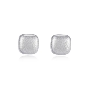YDE Solid S925 Silver Anti Allergy Ear Piercing Care Earrings Stud Earrings Women's