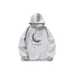 J617 Moon Hooded Fleece-Lined Light Gray