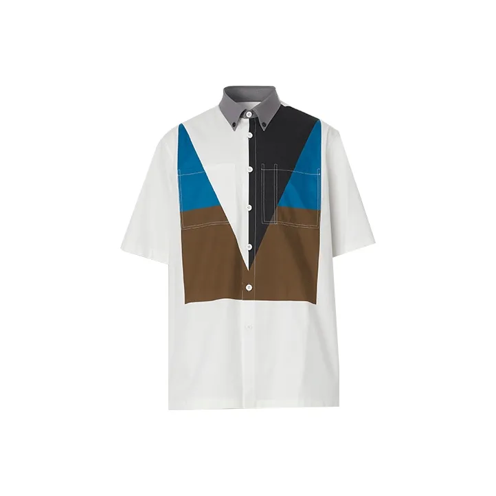 Burberry Shirts Men White-0