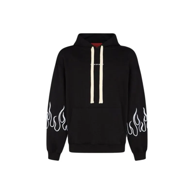 Vision Of Super Flame embroidered Cotton Hoodie-0