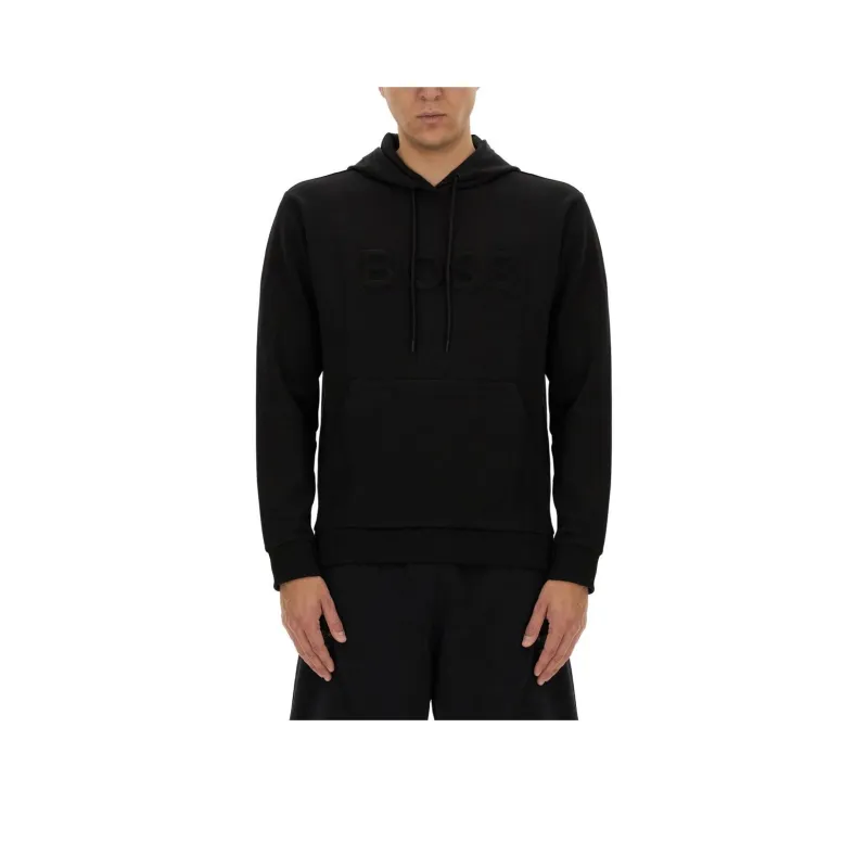 HUGO BOSS Logo 3D Detailed Hoodie-0