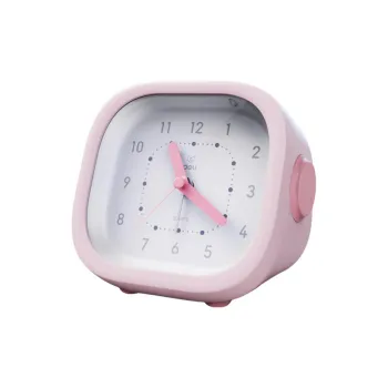 Deli Sweeping Seconds Movement Plastic Alarm Clock Unisex