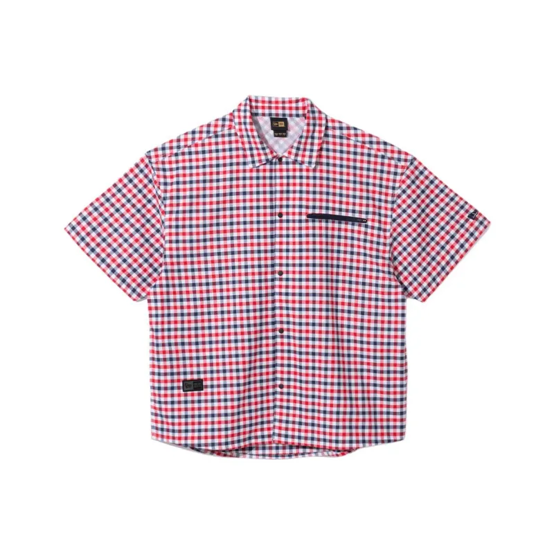 New Era SS24 Shirt Unisex Red Marine-0