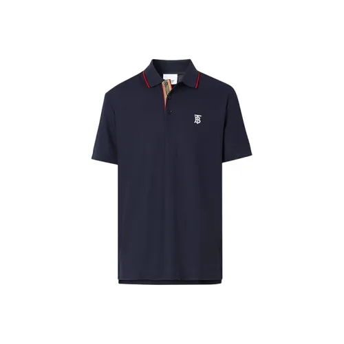 Burberry Monogram Motif Piqué Cotton Polo Shirt