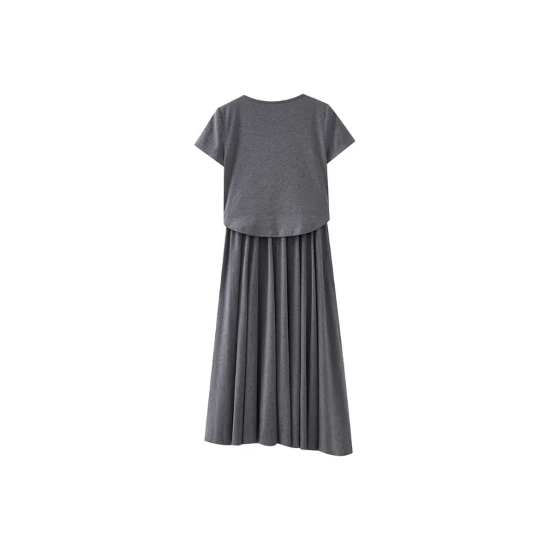 SHUIYUNJIAN Casual Suit Women's Smoke Gray-1