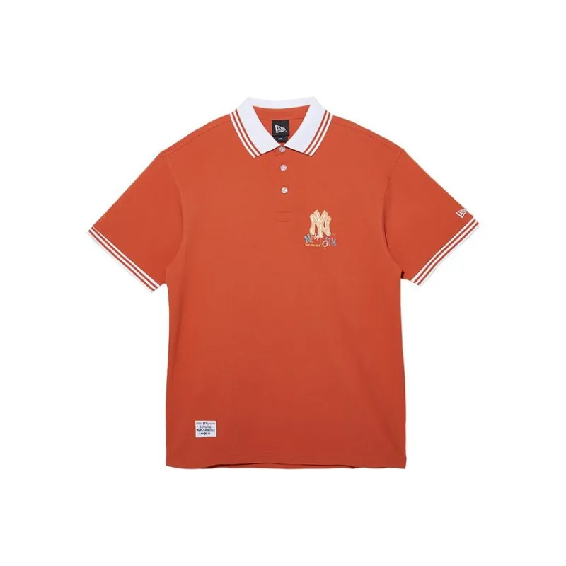 New Era Polo Shirts Men Orange-0