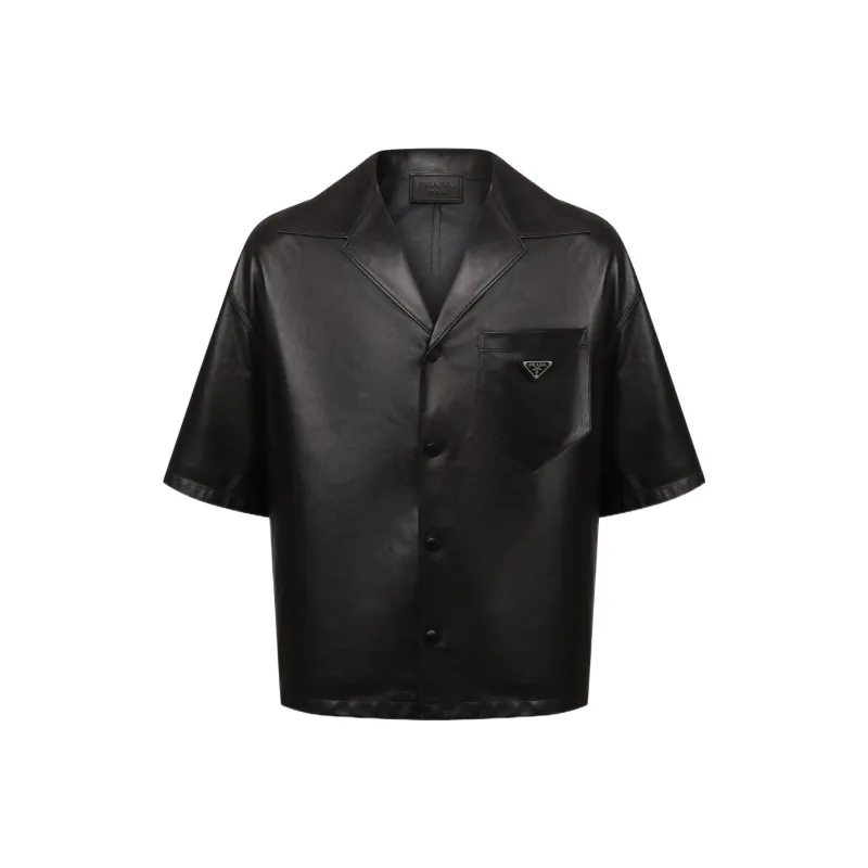 PRADA Nappa leather Bowling Shirt-0