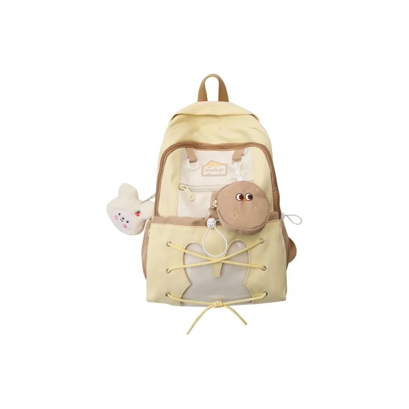 XIANGSU Nylon With PVC Backpack Women's Multicolor-6