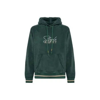 AUTRY X Staple Logo Embroidered Velvet Hoodie