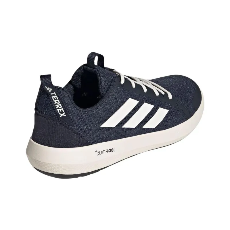 Adidas Terrex Boat Anti Slip Wear Resistant Low Top Hiking Shoes Unisex Dark Blue-3