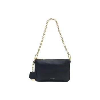 RADLEY Cow Leather Shoulder Bag Medium Size Women's Black
