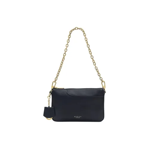 RADLEY Cow Leather Shoulder Bag Medium Size Women's Black
