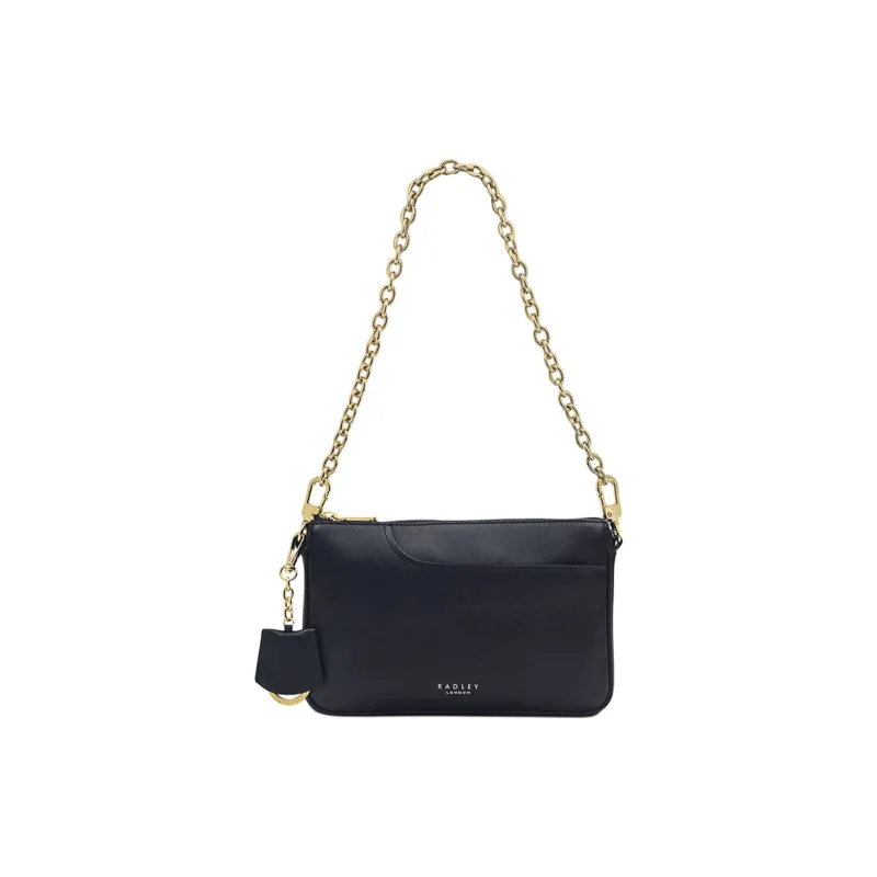 RADLEY Cow Leather Shoulder Bag Medium Size Women's Black-0