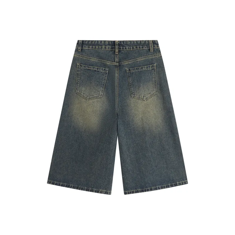 Love Monster Denim Shorts Unisex-3