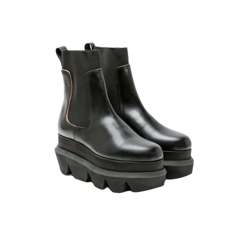 Sacai Short Chelsea Boots Women's Black-1