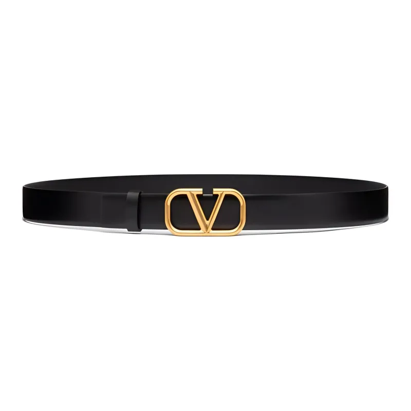 Valentino Leather Belts Men Black-3