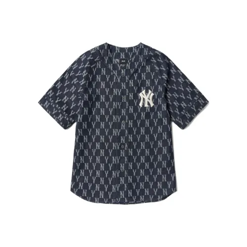 MLB Old Flower Shirts Unisex Dark Blue