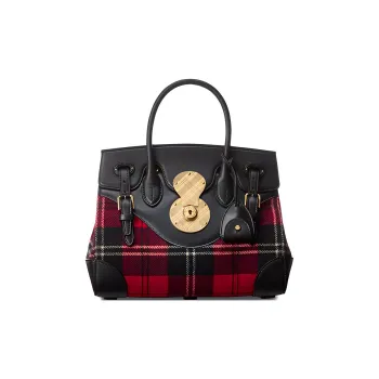Polo Ralph Lauren Soft Ricky Fabric Shoulder Bag Crossbody Bag Handbag Women's Red/Black