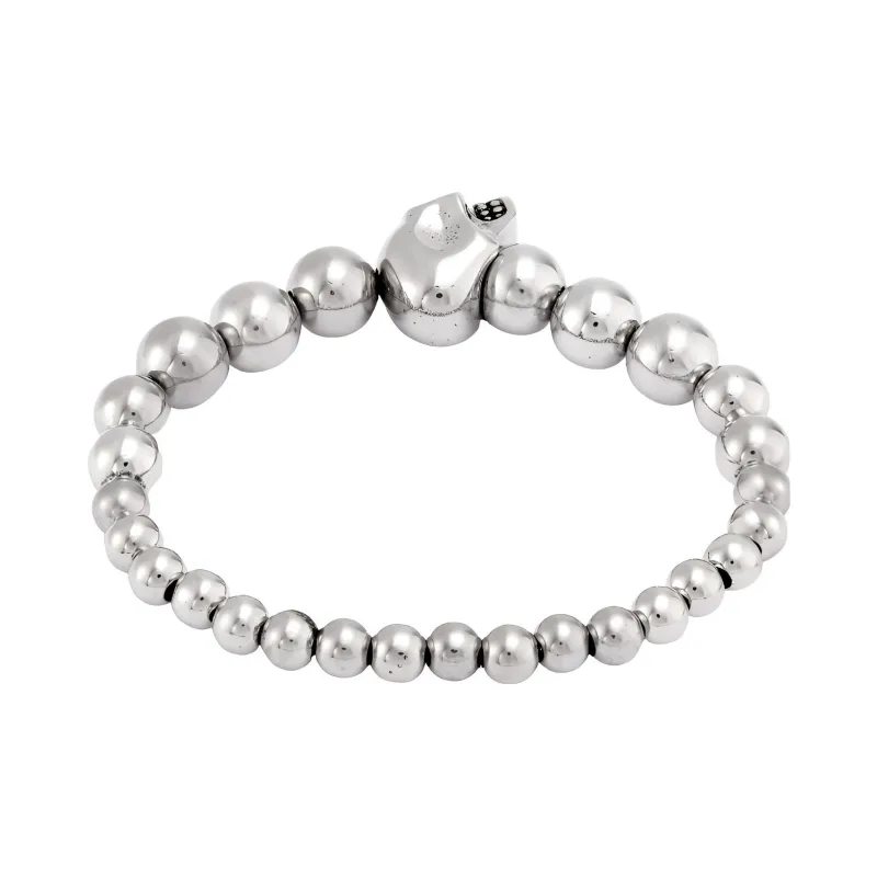 Alexander McQueen Beaded Skull Bracelet-1