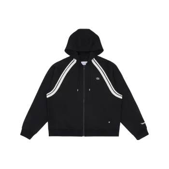 ADER ERROR Logo embroidered Zip up Hoodie