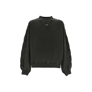 OFF WHITE Logo Printed Crewneck Sweatshirt