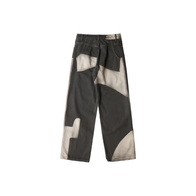ECKHAUS LATTA Tile Wide Leg Jean 'Black'-1