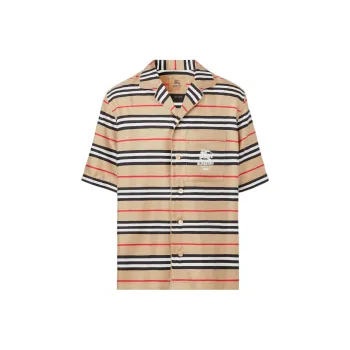 Burberry Icon Silk Pajama Shirt