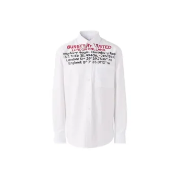 Burberry Location Printed Buttoned Shirt
