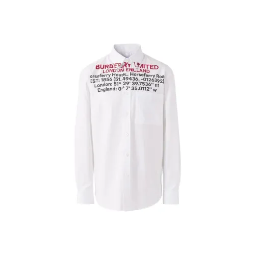Burberry Location Printed Buttoned Shirt