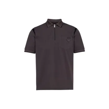 PRADA Polo Shirts Men Smoke Gray