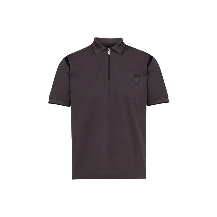 PRADA Polo Shirts Men Smoke Gray-0