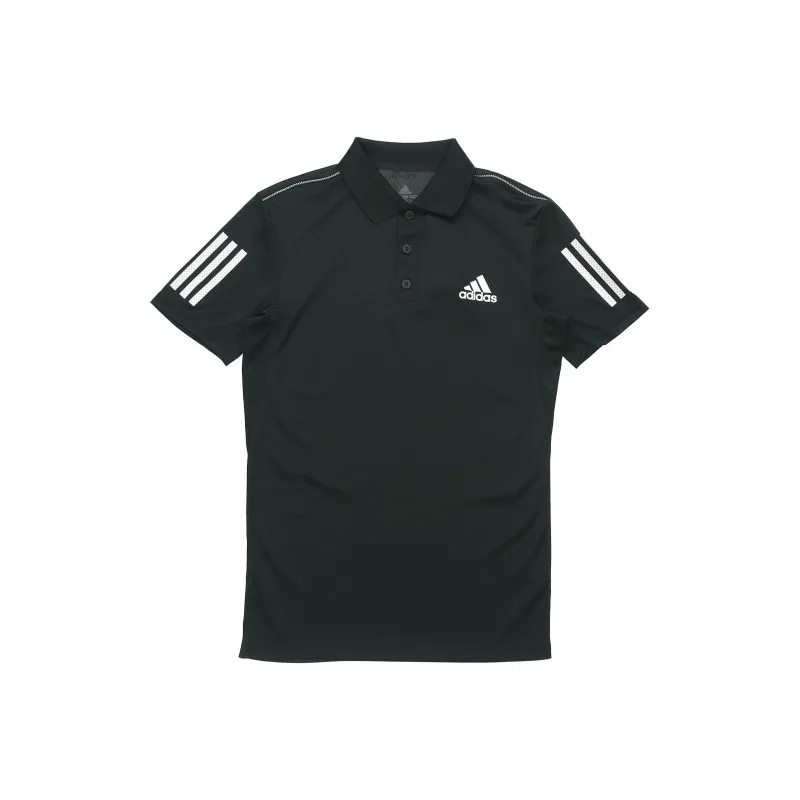 Adidas 3 Stripes Polo Shirt Men's Black-0