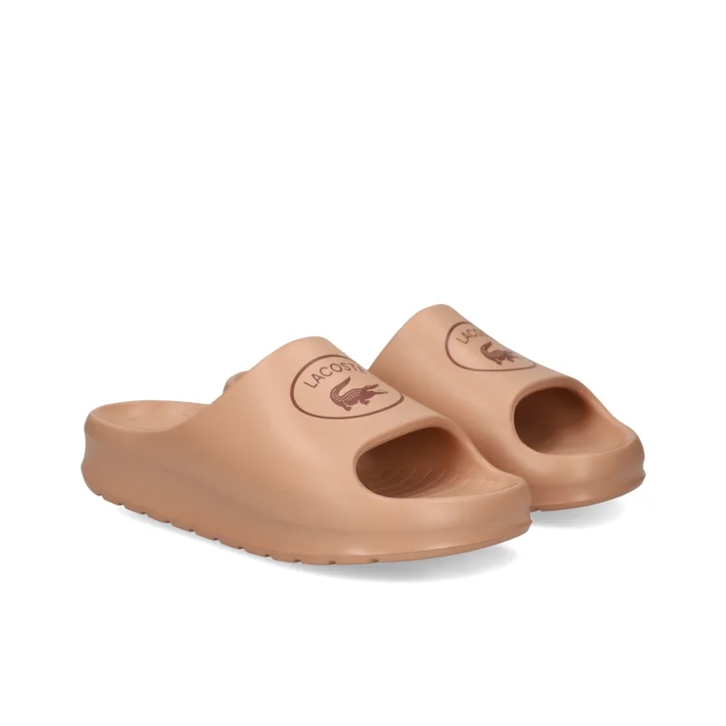 LACOSTE Logo print Slides Women's-1