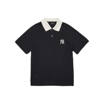 MLB Base Logo Polo Shirts Men Black
