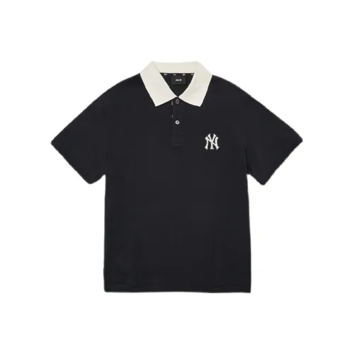MLB Base Logo Polo Shirts Men Black