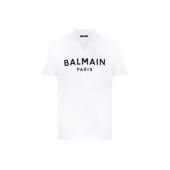 BALMAIN Polo Shirts Men White