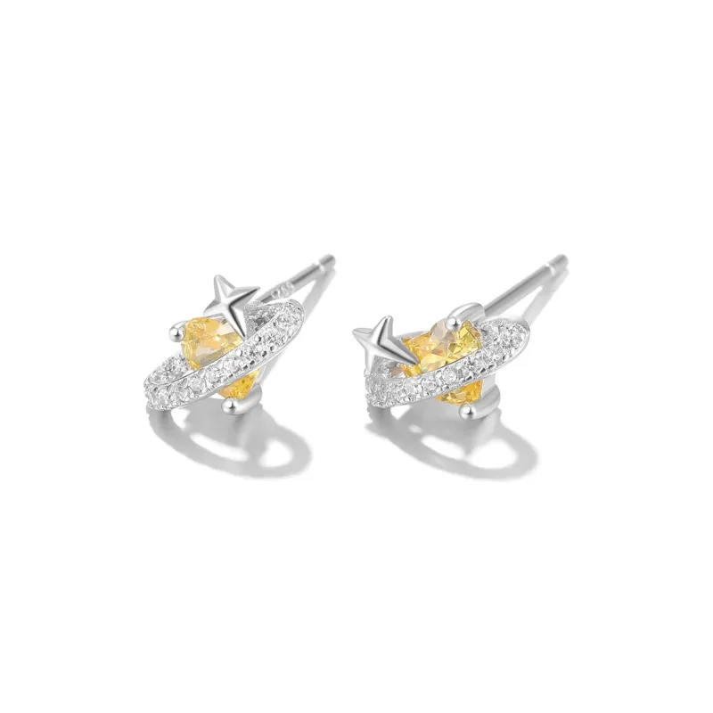 Clect 925 Sterling Silver Stud Earrings Women's-1