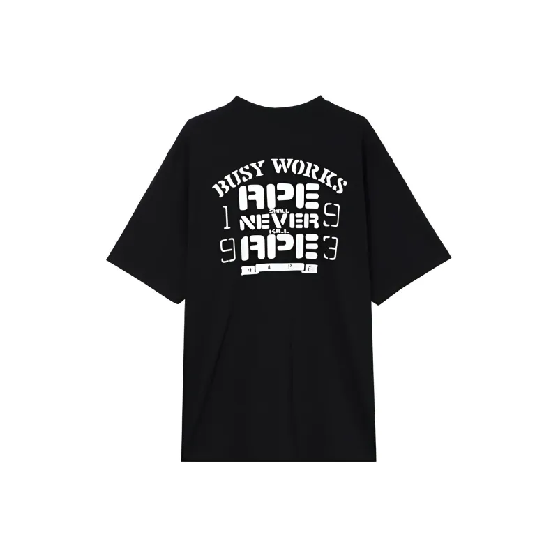 A BATHING APE Og Ape Head College Relaxed Fit Tee-1