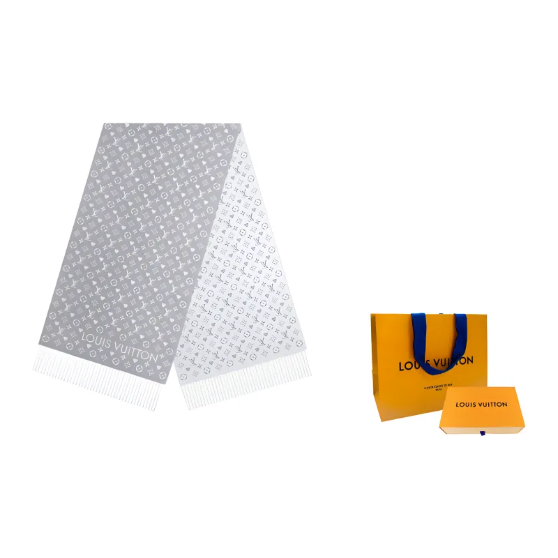 LOUIS VUITTON Cashmere Knit Scarves Women's-4