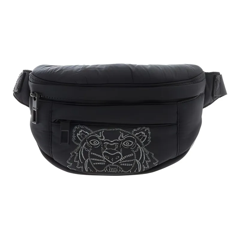 KENZO Tiger Polyester Sling Bag Fanny Pack Mini Unisex Black-0