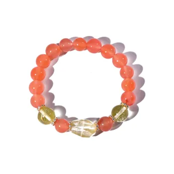 The Call Of The Heart Southern Red Agate Fine Jade Bracelets Unisex