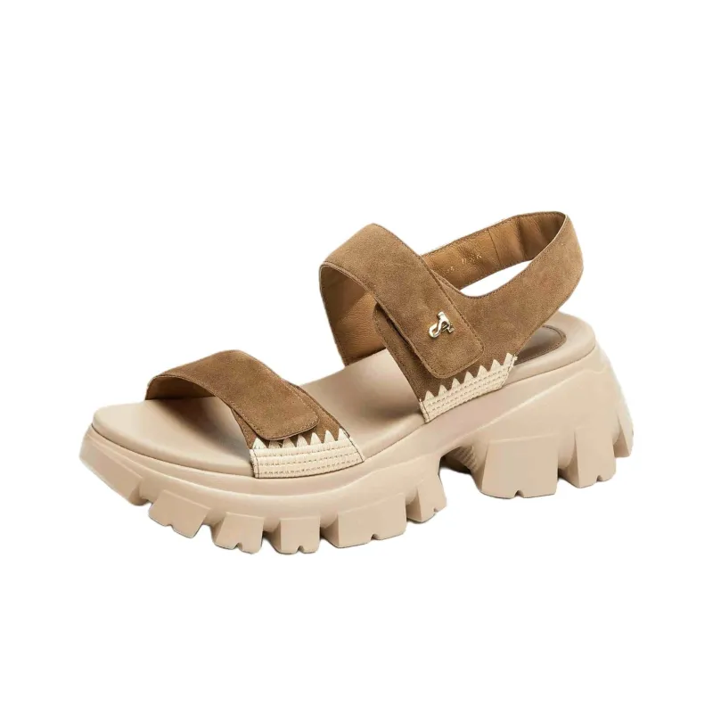 Staccato Almond Snow Skin One Strap Sandals 7cm Women's-5
