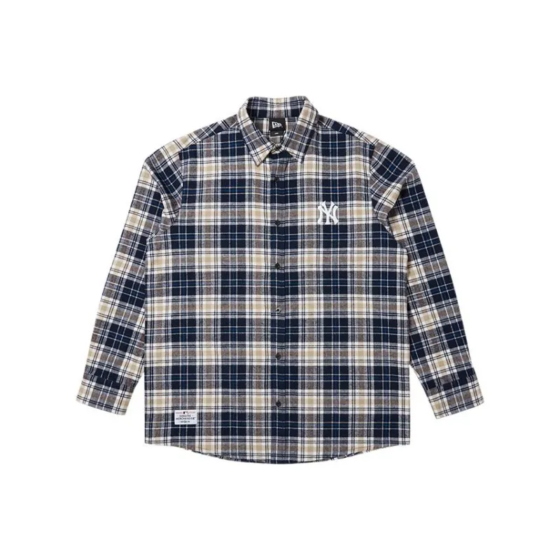 New Era Shirts Unisex Yellow And Black Plaid-0