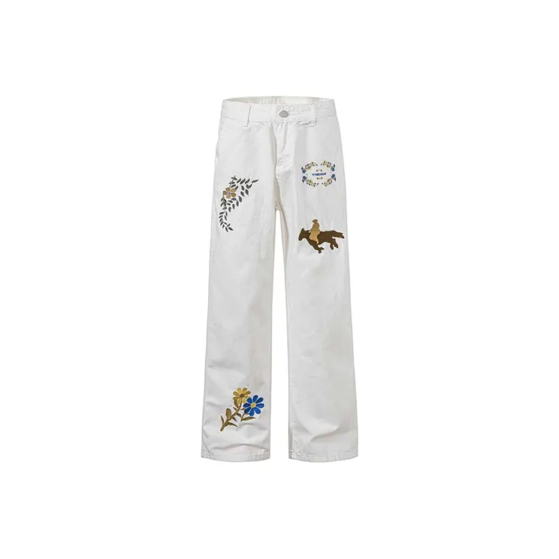 PAINT STAIN Classic Fashion Jeans Unisex-0