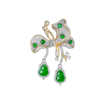 Princess Cui Ice Type Jadeite Brooches Women's