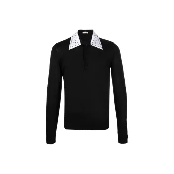 Valentino Polo Shirts Men Black