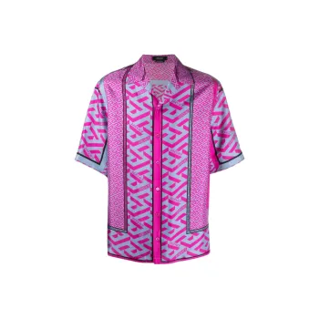 VERSACE Shirts Men Purple