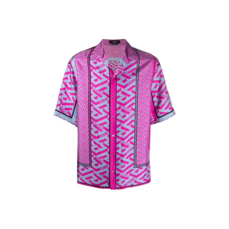 VERSACE Shirts Men Purple-0